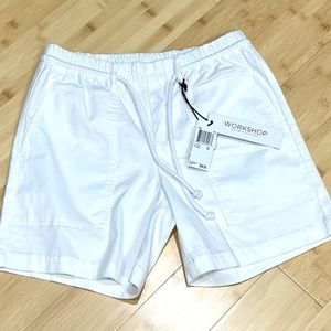 NWT Workshop Republic Clothing White Front Pockets Shorts, Sz. XS